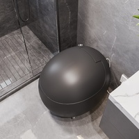 Toilette intelligente intelligente avec fonction de télécommande avancée Toilette intelligente en forme d'oeuf à guichet unique pour cuvette de couleur montée au sol