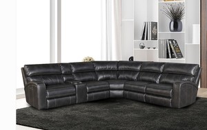 Fábrica moderna en forma de U reclinable esquina cuero conjunto sofá reclinable sala de estar sofá muebles cartó<span class=keywords><strong>n</strong></span> Oem Shofa conjunto Sofy Set - Product Image 5