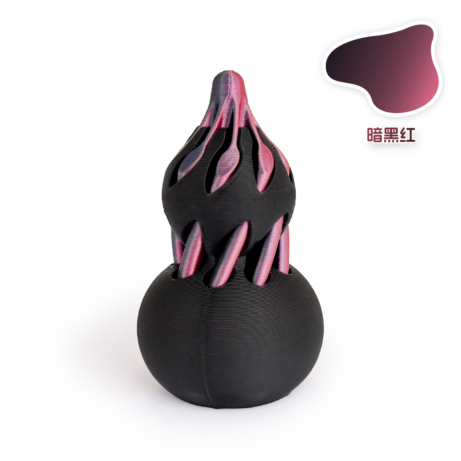gourde-noir + rouge foncé