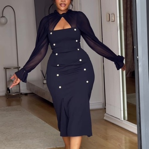 Nouvelle Collection Robes Femme Sexy à Lacets, Coupe Slim, Manches Longues, Taille Haute, Boutonnées sur le Devant, Tendance - Product Image 6