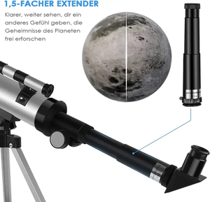 Télescope astronomique monoculaire <span class=keywords><strong>F36050M</strong></span>, fabricant, ouverture de 50 mm, longueur focale de 360 mm, télescope astronomique pour enfants et débutants - Product Image 4