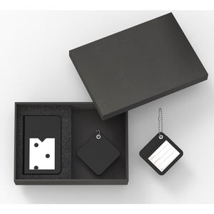 Nouvelle conception faites votre propre logo <span class=keywords><strong>couverture</strong></span> de passeport rouge en cuir PU et étiquette de bagage rouge coffret cadeau porte-passeport et étiquette de bagage - Product Image 2