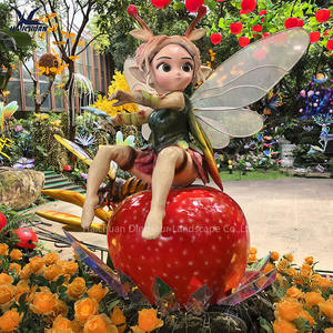Fada Animatronic surpreendente da estátua das flores para o parque fantasia - Product Image 5