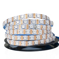 Bande lumineuse LED programmable adressable RGBIC Ws2815 Ws2811 Ws2812b 12V 5V 30/60/144led/m 5050 5m/rouleau DMX Pixel pour boîte de nuit