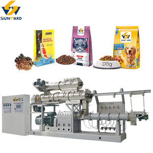 Ligne de production de nourriture sèche pour chiens et chats entièrement automatique en acier inoxydable avec moteur, équipement industriel de grande capacité - Product Image 1