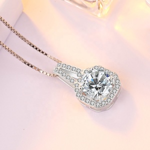 Colgante <span class=keywords><strong>de</strong></span> Moda DC31 <span class=keywords><strong>de</strong></span> Plata 925 con Cristal <span class=keywords><strong>de</strong></span> Zirconia <span class=keywords><strong>para</strong></span> Collar, <span class=keywords><strong>Regalo</strong></span> <span class=keywords><strong>de</strong></span> Joyería <span class=keywords><strong>para</strong></span> Mujer - Product Image 4