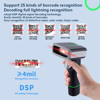 Escáner Inalámbrico USB JR-835WB 2.4G WIFI Bluetooth, Escáner Portátil de Códigos QR 1D 2D para Inventario de Almacén, Escáner de Códigos de Barras para Supermercados