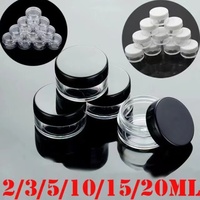 Mini pots cosmétiques transparents vides en plastique 2G/3G/5G/10G/15G/20G contenant de maquillage flacons de lotion boîte de crème pour le visage pots d'échantillons soins de la peau