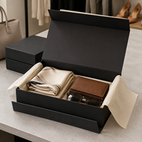 Boîte de présentation rigide en papier avec fermeture magnétique personnalisée et insert en EVA protecteur pour bijoux, cosmétiques et cadeaux promotionnels