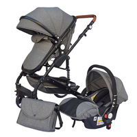 Nouveau-né luxe allemagne pliant Kinderwagen siège auto poussette landau 3 en 1 fonctionnel bébé landau poussette poussettes poussettes