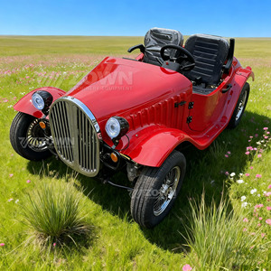 Voitures électriques miniatures rétro classiques vintage rouges personnalisables à vendre - Product Image 4