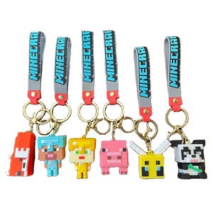 Wowei mới sáng tạo 3D sandbox trò chơi PVC thợ mỏ trò chơi minecrafts Keychain Túi Mặt dây chuyền - Product Image 2