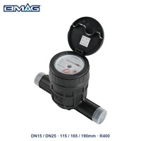 BMAG Compteur d'eau volumétrique en plastique DN15 R400 certifié ACS, haute précision, large plage de mesure, durable, anti-manipulation, fiable, OEM, IP68