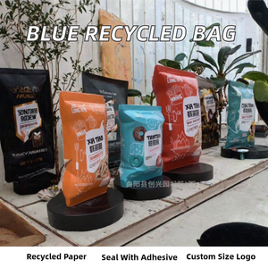 Recycled Paperboard <b>Self</b>-Adhesive Paper <b>Bag</b> with Offset Printing for Exhibition Supermarket & Promotion - Product Image 2