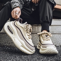 Chaussures à plateforme avec coussin d'air, chaussures décontractées pour hommes, chaussures de papa, baskets tendance respirantes, baskets épaisses, chaussures de sport décontractées pour homme