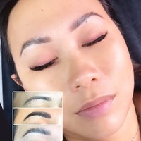 Crème de tatouage pour sourcils au henné, marque privée, longue durée, à domicile, teinture pour cils, sourcils, kit de teinture