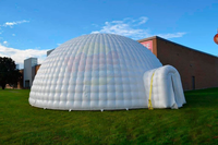 Tente gonflable de dôme de planétarium d'igloo de projection numérique mobile portative de 6m avec l'impression de logo de planète