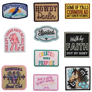Brodé fer sur Howdy Cowboy j'aime les papas Cowgirl Patch juste <span class=keywords><strong>une</strong></span> fille patchs pour vêtements chapeau sac décoration - Product Image 2