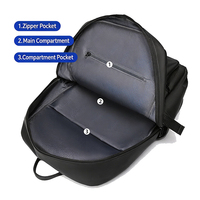 Sac à dos pour ordinateur portable de haute qualité pour hommes, sac à dos de voyage pour le bureau, grande capacité, sac à dos pour étudiants