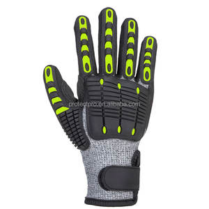 Guantes antiimpacto TPR Guantes resistentes a cortes recubiertos de arena de nitrilo Guantes de seguridad en el trabajo en stock Venta caliente - Product Image 1