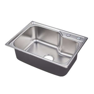 Pia de Cozinha Integrada em Aço Inoxidável Espesso com Acabamento Nano Escovado para Lava-louças - Product Image 6