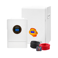 Baterías Lifepo4 de 51.2v 100ah para Paneles Solares, Almacenamiento de Energía, Batería de Litio de 5kwh Combinada con Inversor