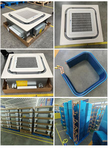 Climatiseur central <span class=keywords><strong>réversible</strong></span> chaud/froid, unité cassette, soufflerie à quatre voies, montage au plafond, moteur AC/DC, faible consommation - Product Image 6
