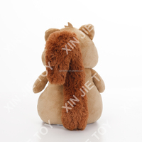 Jouet en peluche d'écureuil mignon, jouets en peluche d'écureuil personnalisables, jouet en peluche d'écureuil en coton PP avec OEM ODM