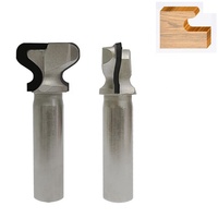 Fresa de doble punta para carpintería, con vástago de 1/2 pulgada, con punta de diamante PCD, para fresado de tiradores de armario y acabado brillante