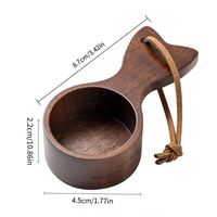Cuillère à café en bois de noyer écologique pour mesurer et doser le thé, le sucre et le café