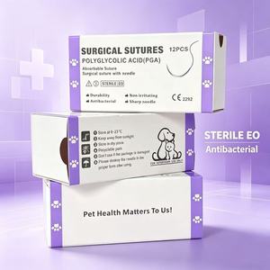 Suturas Quirúrgicas Veterinarias PGA, Sutura Absorbible de Ácido Poliglicólico con Aguja <span class=keywords><strong>para</strong></span> Hospital Veterinario, Sin Pedido Mínimo, Muestra Gratuita - Product Image 4