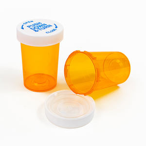 Flacon en plastique sur mesure pour médicaments sur ordonnance, flacon de médicament en plastique avec bouchon réversible - Product Image 4