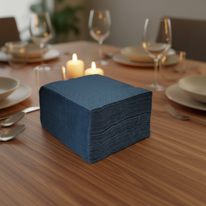 <span class=keywords><strong>Serviettes</strong></span> en <span class=keywords><strong>papier</strong></span> personnalisées 2 épaisseurs noires pour mariage - Product Image 1