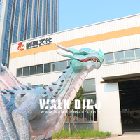 Zigong Chuangying Dragons Avec Ailes Géant Mécanisé Animatronic Dinosaure À Vendre Personnalisé Dinosaure Western Dragon