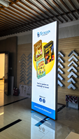 Boîte à lumière LED personnalisée en tissu pour entreprises, commerces et expositions – Système SEG publicitaire LED