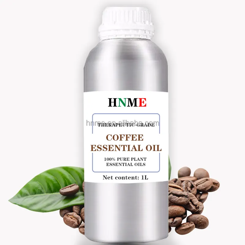 100% plant squeezing extracts natural organic coffee bean essential oil, treatment grade essential oil 1000ml aluminum can Pack