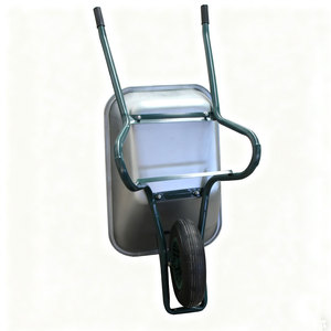 WB6414T European Market 150kg Garden Wheel <b>Barrow</b> Metal Tray 4.00-8 Pneumatic Wheel Construction Heavy Duty Wheelbarrow - Product Image 5