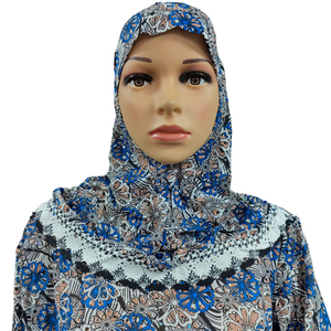 Vêtements de prière pour femmes musulmanes, robe Kaftan 1 pièce avec Hijab attaché, Islam à capuche, Abaya dubaï <span class=keywords><strong>Djellaba</strong></span> Pakistan Turban - Product Image 4