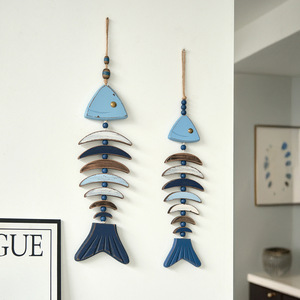 Mediterranean Style Fish <b>Wall</b> Hanging 3D Fish Shape Home <b>Decor</b> Entryway Living Room Decoration - Product Image 2