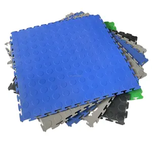 20 years of integrity factory ,anti-slip and Easy Clean plastic pvc gaarge floor tiles, vinyl flooring use raw pp