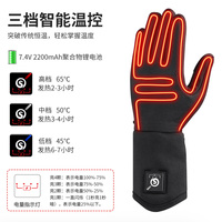 Gants chauffants électriques d'hiver, batterie rechargeable, imperméables, thermiques, écran tactile, mitaines épaisses et chaudes pour l'extérieur