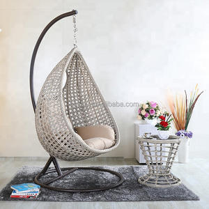 <strong>Hanging</strong> Chair with <strong>Round</strong> Frame <strong>Hanging</strong> Egg Garden Swing Swing Chair Wicker Patio Swings Chair - Product Image 6