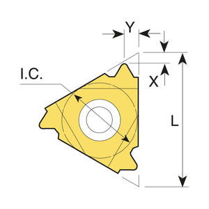 Insertos Fervi para Herramientas de Corte de Metal con Roscado Externo - Product Image 1