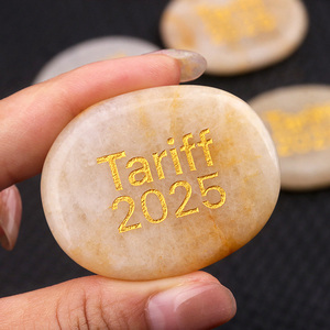 Hot Sales Natural <strong>Yellow</strong> <strong>Jade</strong> Runestone Witch Rune Healing Stones Tariff Runic Divination Rune Symbols for DIY Worry <strong>Stone</strong> - Product Image 5