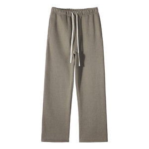Pantalones Rectos Nuevos de Otoño/Invierno, 350g, Color Sólido, con Forro de <span class=keywords><strong>Terciopelo</strong></span>, Pantalones Casuales Holgados de Algodón para <span class=keywords><strong>Hombre</strong></span> y Mujer, Marca <span class=keywords><strong>Americana</strong></span> - Product Image 5