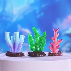 Ornamen kecil miniatur mobil 3D, dekorasi akuarium karang simulasi kreatif DIY patung Mini 3D - Product Image 6