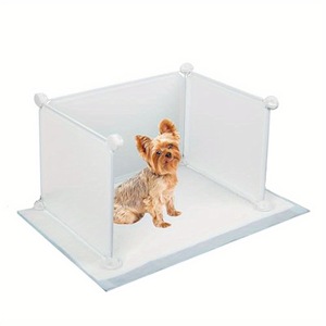 Hochwandige Katzen- und Hundekot-Auffangschale, Katzentoilette für Innenbereich, Hundetoilette für Kleine und Mittlere Hunde, Spritzschutz, Kunststoffunterlage, Halterung, Auffangschale, Einfache Reinigung - Product Image 6