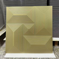 Panneaux muraux 3D en PVC couleur or champagne, imperméables, ignifuges, antistatiques, pour chambre d'enfant, hôtel, hôpital, décoration intérieure