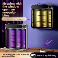 Lampe anti-moustiques électrique murale alimentée par USB, lumière ultraviolette, tuerie automatique des insectes, couverture de 20 à 50 m pour la maison