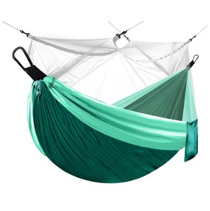 Ngoài trời di động Trọng lượng nhẹ 210t <span class=keywords><strong>Nylon</strong></span> Cây treo võng cắm trại với muỗi <span class=keywords><strong>Net</strong></span> - Product Image 1